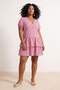 Red Woven Plus Size Dress Tbbss26Ah00260 - 2