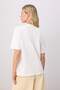 White 100% Cotton Sea Shell Printed Crew Neck Oversize Knitted T-Shirt Twoss26Ts00351 - 4