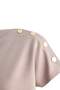 Taş Regular Fit Dik Yaka Aksesuar Detaylı Crop Soft Touch Örme Büyük Beden Bluz TBBSS26AF00285 - 6