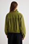 Green Oversize Fit Stand Collar Jacket Coat Twoaw27Mo00091 - 5