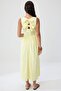 Açık Sarı Skater/Belden Açılan Maxi Dokuma Elbise TWOSS26EL01146 - 5