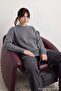 Anthracite Hair Braid Detailed Crew Neck Knitwear Sweater Tctaw26Ak00003 - 4