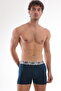 Cotton Lycra Flexible Fabric Printed Colorful Patterned Set of 3 Men's Boxers - 4