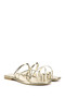Women's Gold Flip Flops - 2