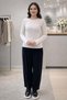 Casual Crew Neck Cotton Undershirt Bodysuit - 2