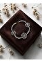 Flower Figured Zircon Stone Waterway Bracelet - 7
