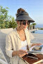 Single Black Beach Premium Luxury Visor Hat with 14 cm Width –The Most Stylish Piece by the Coast, Summer Beret Beach and Unique Vacation Hat - 4