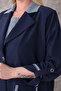 Plus Size (50-56) Jacket Collar Single Button Long Sleeve Two-Piece Suit Women's Blouse - 3