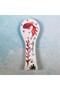 Hand Drawn Red Fish Ceramic Spoon Holder - 6