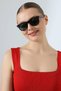 Women's Uv400 Black Wayfare Glass Sunglasses 23010 C2 K - 4
