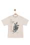 Nk boys' leaf print short sleeve t-shirt, ages 4-8, cream - 2
