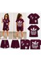 Girls' Printed Shorts Set - Cotton Short Sleeve T-Shirt and Elasticated Shorts 2-Piece Summer Set