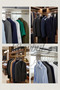 Business Class 15 Pieces 44 cm Plexiglass Transparent Gold Hook Men's Suit Hanger Coat Jacket Hanger - 5