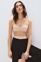 Padded microfibre bandeau bra