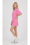 Pink 100% Cotton Stone Detailed Long Basic T-shirt - 2