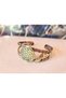 Flower of life symbol copper & bronze bracelet