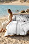 Cotton Collection Single Striped Duvet Cover Set Mistray - 2