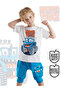 Monster Truck Boy's Summer T-Shirt Capri Shorts Set