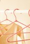 12-Piece Pink Color Fabric Covered Metal Baby Clothes Hanger, Clothes Hanger 19.5X30X0.3 - 4