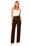 Women's Stone-Embellished Pants Lycra High Waist