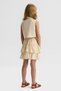 Nk girl's floral embroidered linen skirt set, ages 4-8, cream - 3