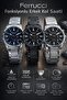 Men's Wristwatch with Internal Functions Active 30 Mt Water Resistant Steel Strap Efr.13299.M3 - 7