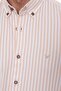 Slim Fit Long Sleeve Lycra Striped Collar Buttoned Gift Boxed Men's Shirt Fs-003669 - Beige - 3