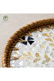 Aswan Handmade Rattan Tray 30 cm – Natural Wicker Presentation Tray, Bohemian Decorative Serving Tray - 3