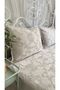 Bohemian Embroidery Detailed Gray Bedspread Set Double Pique Set - 5