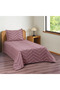Merve 2 Pieces Single Bedspread Plum
