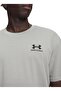 1373997-069 Ua m Logo Emb Heavyw Ss Gray Crew Neck Plain Men's T-Shirt - 3