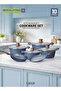 10pcs Kitchencraft Die-Cast Aluminum Cookware Set Assorted Colors - 2