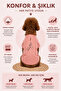 100% Organic Cotton Fabric Dog Outfit, Hands Pink - 3