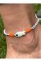 Glass Fish Figured Anklet with Evil Eye Beads Colorful Women's Anklet - 5