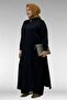 57007 Large Size Side Slit Trousers Suit - Black - 4