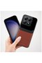 Xiaomi Mi 14t Pro Compatible Case Zebana Lens Leather Case Brown - 3