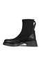 Black Leather/Patent Leather/Stretch Women's Heeled Boots 33Wb041 - 4