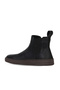 Black Leather Women's Flat Boots 01Wf1804 - 4