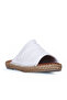 White Leather Women Espadrilles Slipper 01Wl4617 - 2