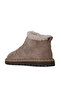 Gray Suede Women's Flat Boots 01Wf3908 - 4
