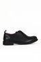 Black Leather Women's Flat Shoes 01Wd1501
