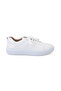 Women's White Leather Sneakers - 2