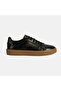 Men's Black Lace-Up Leather Sports Shoes - 2