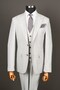 Exclusive Vest Suit Light Gray