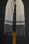 Navy Blue Striped Beach Dress Kimono - 5