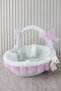 Pink Lace Teddy Bear Baby Basket - Baby Shower, Newborn, Mevlüt, Kırk Uçurma, Gift - 2