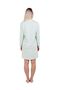 V-Neck Shirt Dress Mint Green - 3