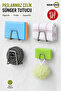 4 Pieces of Faucet Side Sponge Holder, Sponge Hanger, Sink Sponge Holder, Bathroom Kitchen Organizer M-Sng1 - 3