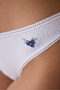 Majtki stringi Pointelle Cotton Light Lilac - 3