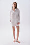 Women's Off-White Ribbed Stitched Button Detailed Shorts
